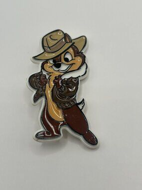 Disney Pin Chip Rescue Rangers Plastic Trading Chipmunk Detective Hat Jacket